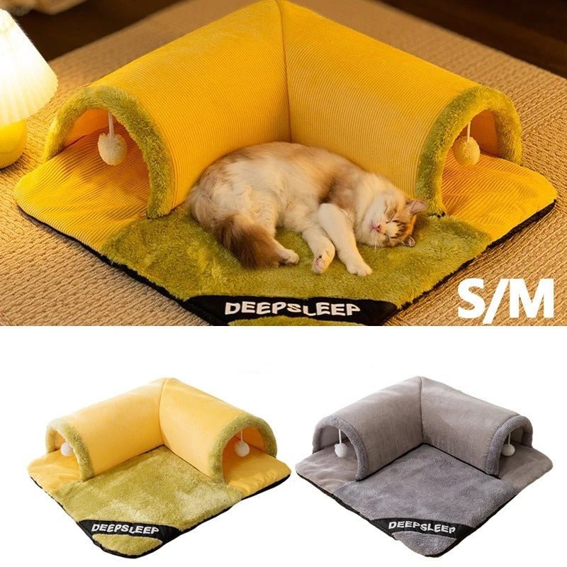 Warm And Thickened Pet Nest - Cat Tunnel Bed