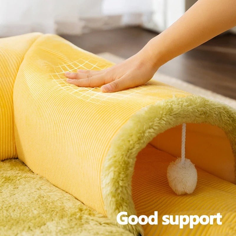 Warm And Thickened Pet Nest - Cat Tunnel Bed