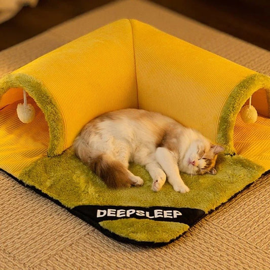 Warm And Thickened Pet Nest - Cat Tunnel Bed