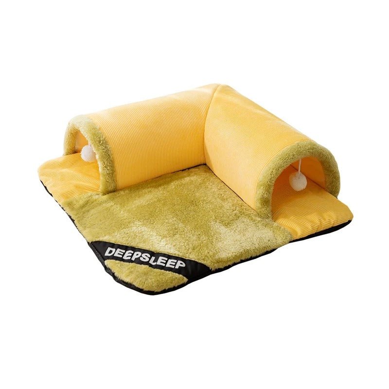 Warm And Thickened Pet Nest - Cat Tunnel Bed