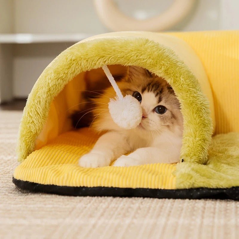 Warm And Thickened Pet Nest - Cat Tunnel Bed