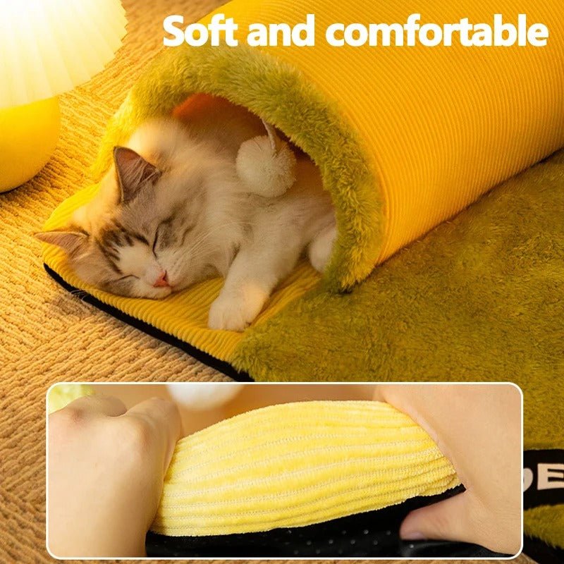 Warm And Thickened Pet Nest - Cat Tunnel Bed