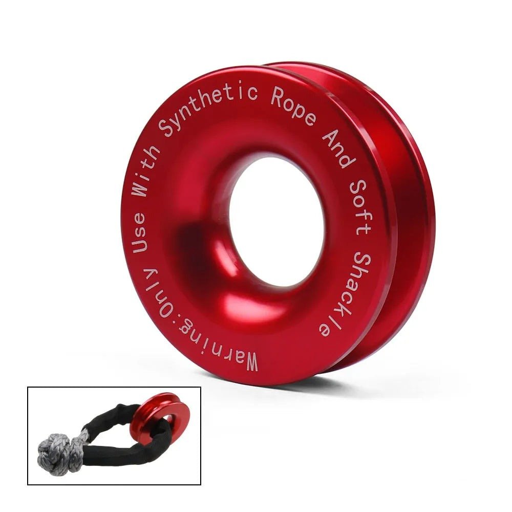 Winch Snatch Recovery Ring - Ring for Soft Shackle and Synthetic Rope