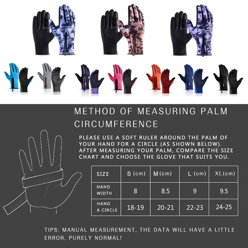 Winter Thermal Gloves - Waterproof & Touchscreen Design